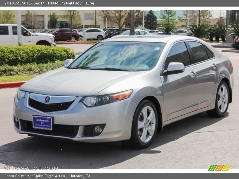 Palladium Metallic / Taupe 2010 Acura TSX Sedan