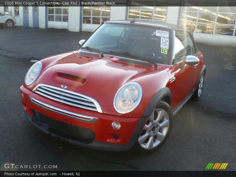 Chili Red / Black/Panther Black 2006 Mini Cooper S Convertible
