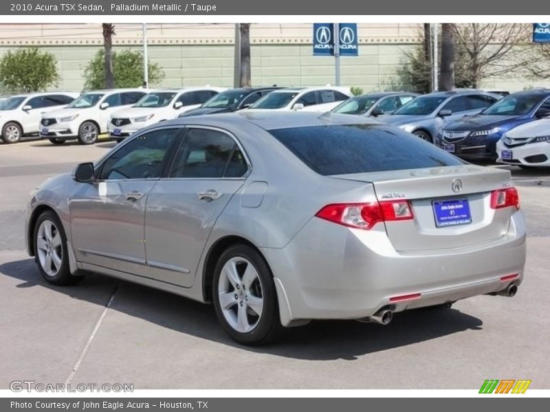 Palladium Metallic / Taupe 2010 Acura TSX Sedan