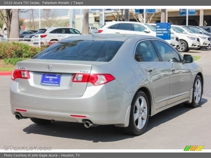 Palladium Metallic / Taupe 2010 Acura TSX Sedan