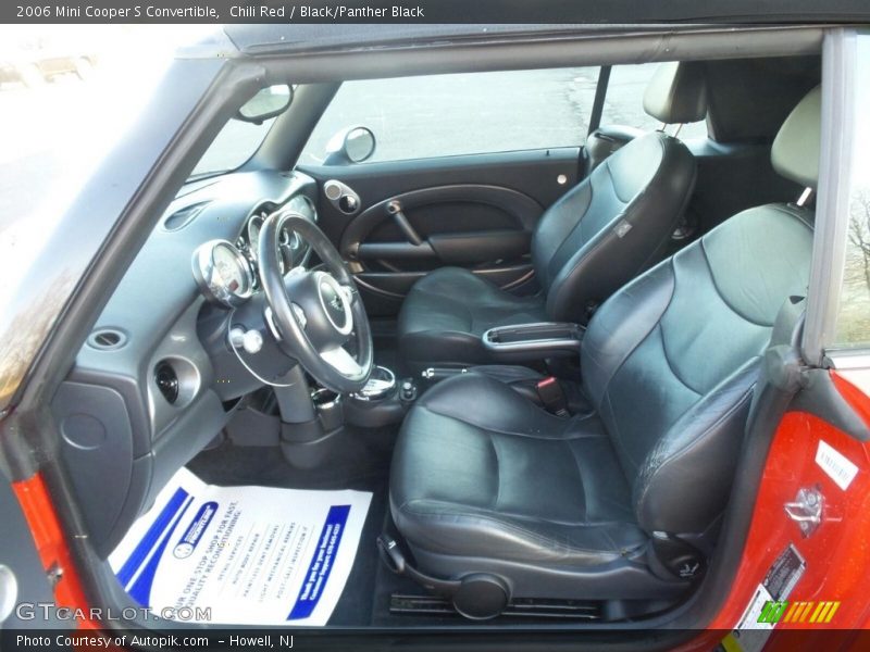 Chili Red / Black/Panther Black 2006 Mini Cooper S Convertible