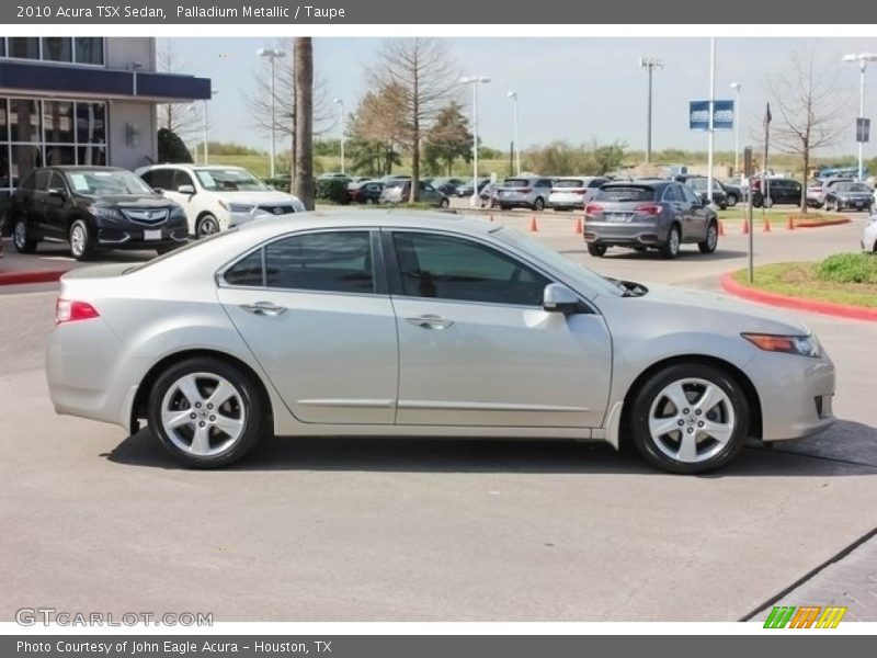 Palladium Metallic / Taupe 2010 Acura TSX Sedan
