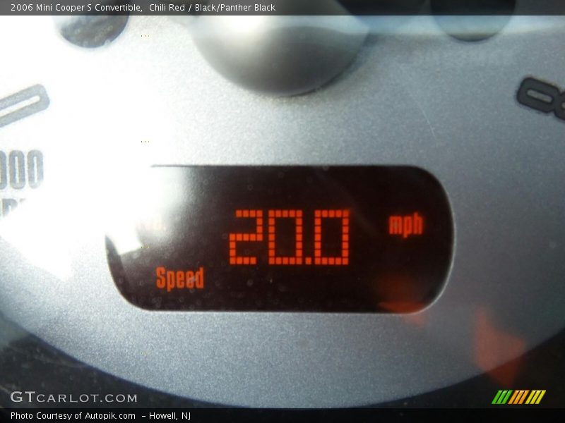 Chili Red / Black/Panther Black 2006 Mini Cooper S Convertible