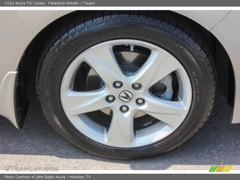 Palladium Metallic / Taupe 2010 Acura TSX Sedan