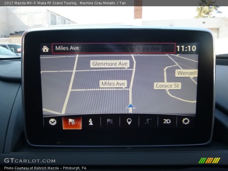 Navigation of 2017 MX-5 Miata RF Grand Touring