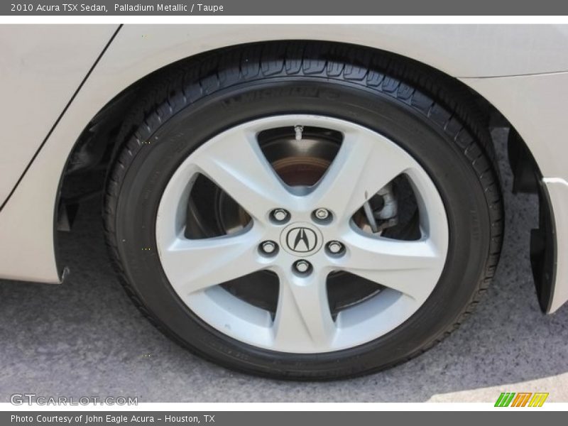 Palladium Metallic / Taupe 2010 Acura TSX Sedan