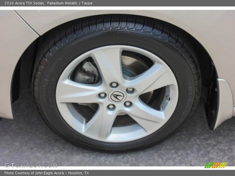 Palladium Metallic / Taupe 2010 Acura TSX Sedan