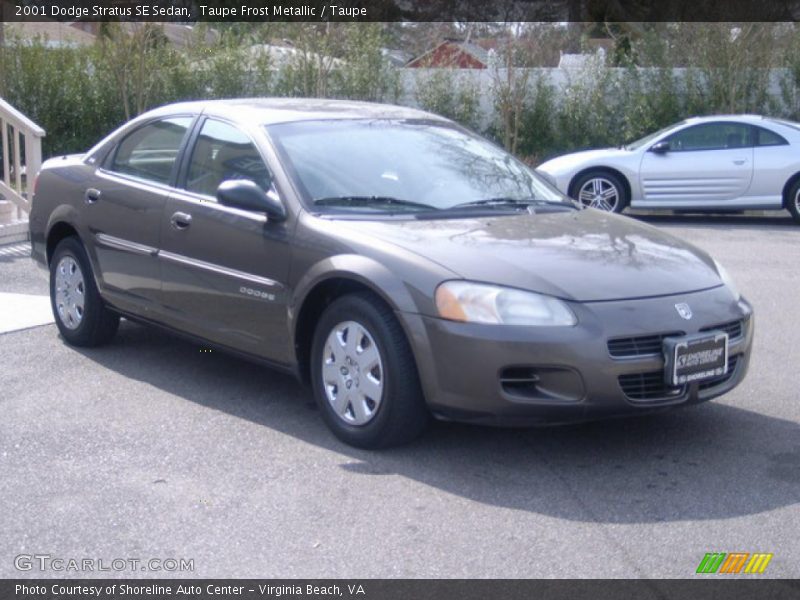 Taupe Frost Metallic / Taupe 2001 Dodge Stratus SE Sedan