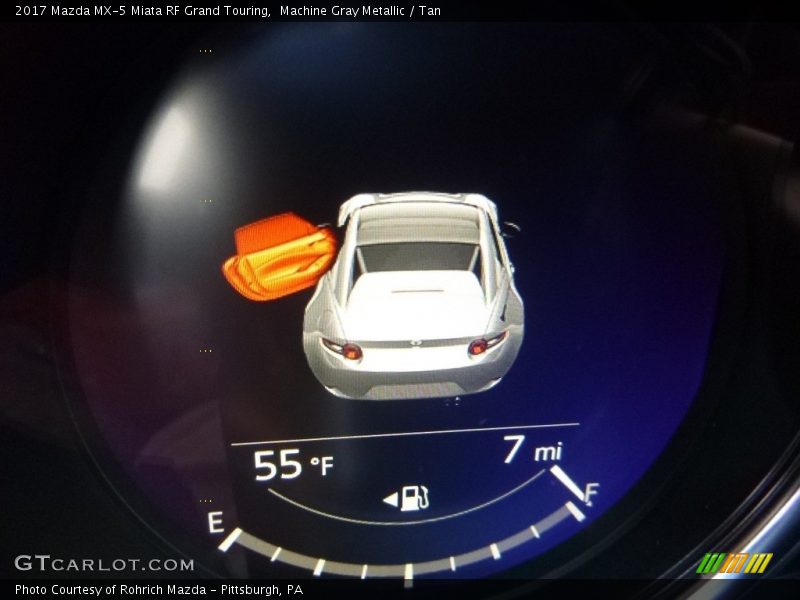 Machine Gray Metallic / Tan 2017 Mazda MX-5 Miata RF Grand Touring