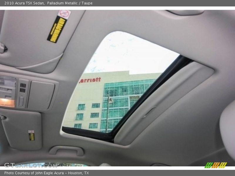 Palladium Metallic / Taupe 2010 Acura TSX Sedan