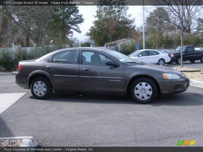 Taupe Frost Metallic / Taupe 2001 Dodge Stratus SE Sedan