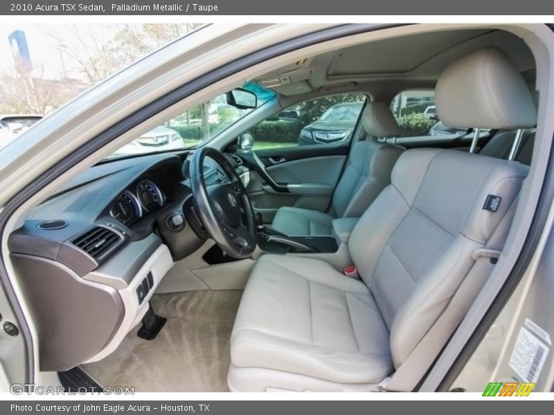 Palladium Metallic / Taupe 2010 Acura TSX Sedan