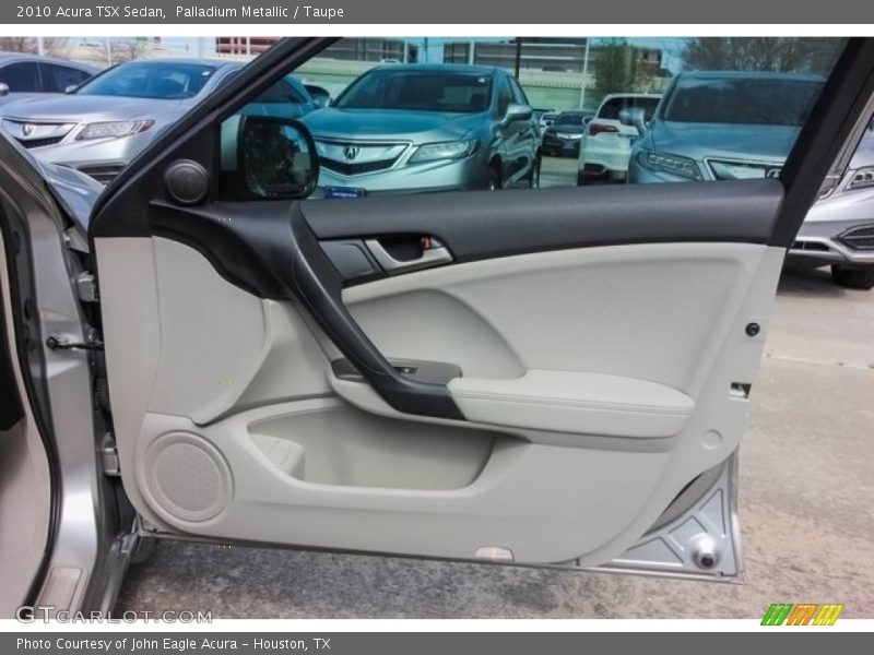 Palladium Metallic / Taupe 2010 Acura TSX Sedan