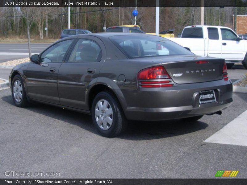 Taupe Frost Metallic / Taupe 2001 Dodge Stratus SE Sedan