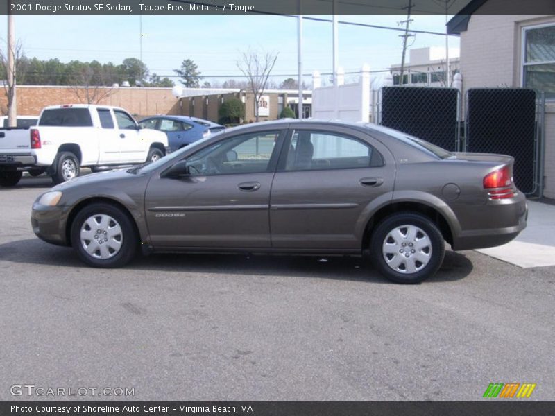 Taupe Frost Metallic / Taupe 2001 Dodge Stratus SE Sedan