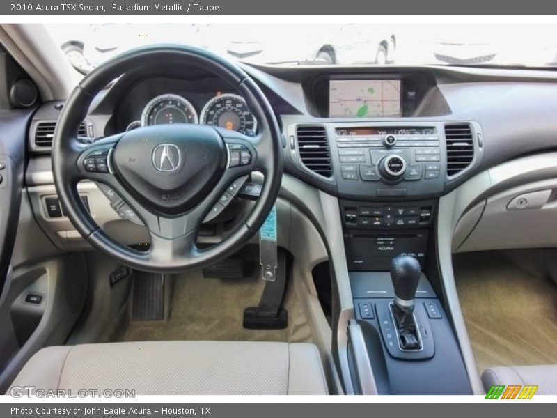 Palladium Metallic / Taupe 2010 Acura TSX Sedan