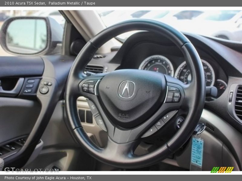 Palladium Metallic / Taupe 2010 Acura TSX Sedan