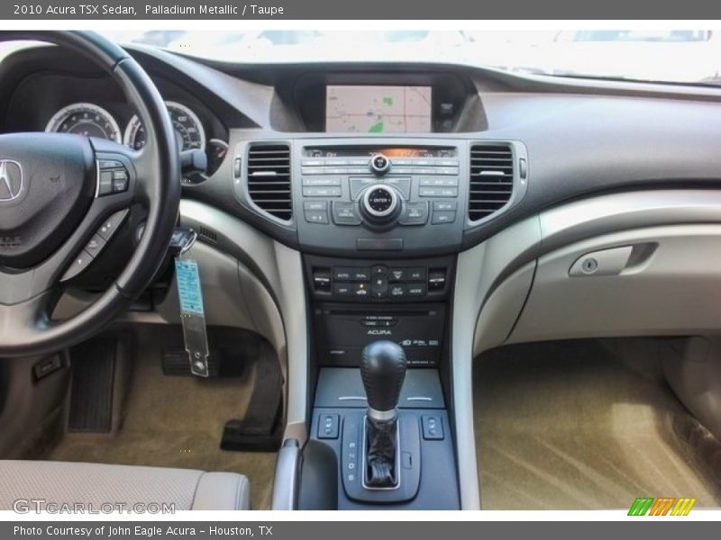 Palladium Metallic / Taupe 2010 Acura TSX Sedan