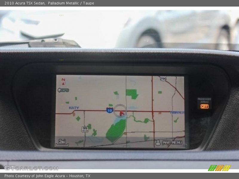 Palladium Metallic / Taupe 2010 Acura TSX Sedan