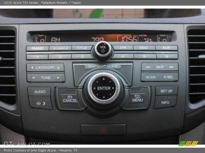 Palladium Metallic / Taupe 2010 Acura TSX Sedan