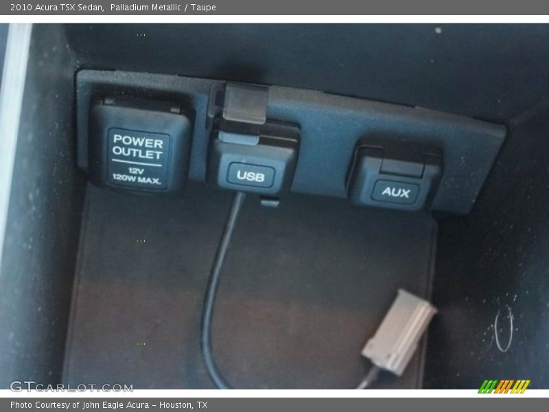 Palladium Metallic / Taupe 2010 Acura TSX Sedan