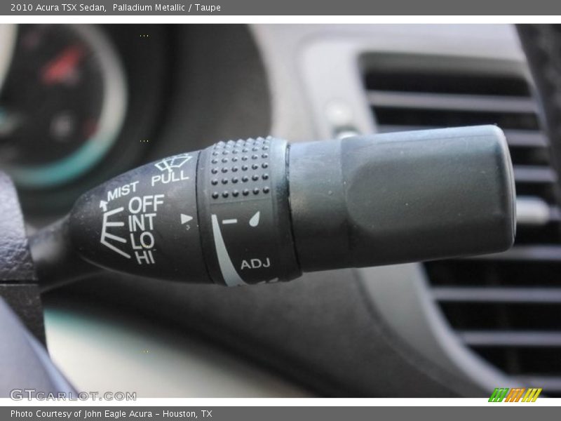 Palladium Metallic / Taupe 2010 Acura TSX Sedan