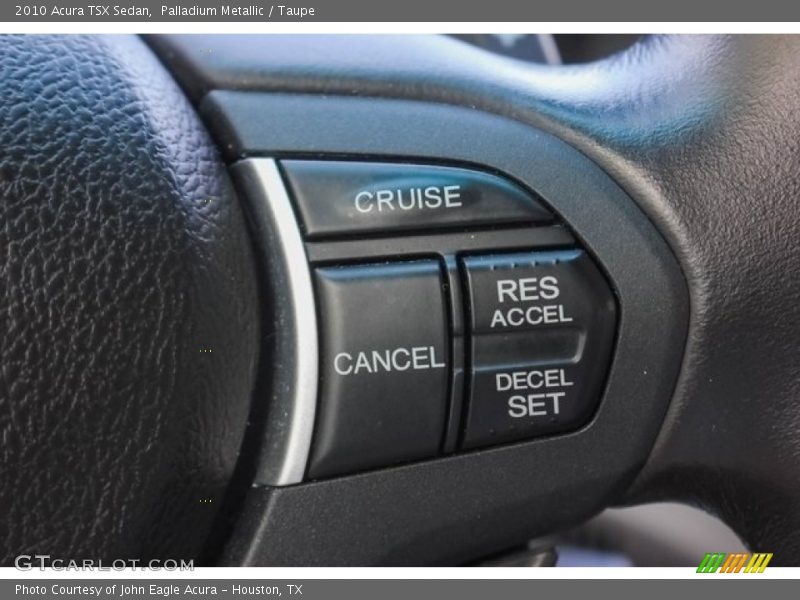 Palladium Metallic / Taupe 2010 Acura TSX Sedan