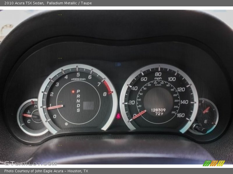 Palladium Metallic / Taupe 2010 Acura TSX Sedan