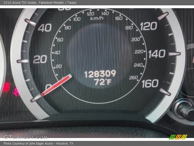 Palladium Metallic / Taupe 2010 Acura TSX Sedan