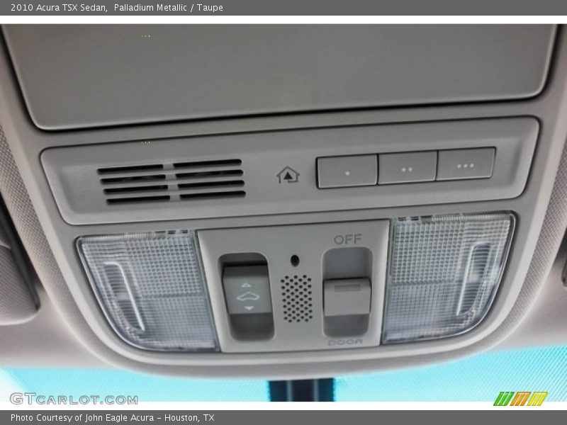 Palladium Metallic / Taupe 2010 Acura TSX Sedan
