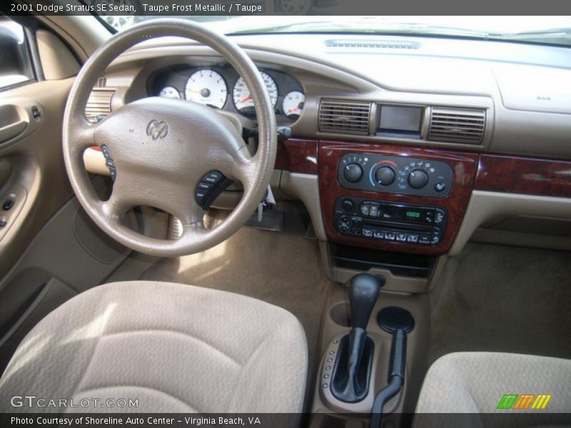 Taupe Frost Metallic / Taupe 2001 Dodge Stratus SE Sedan