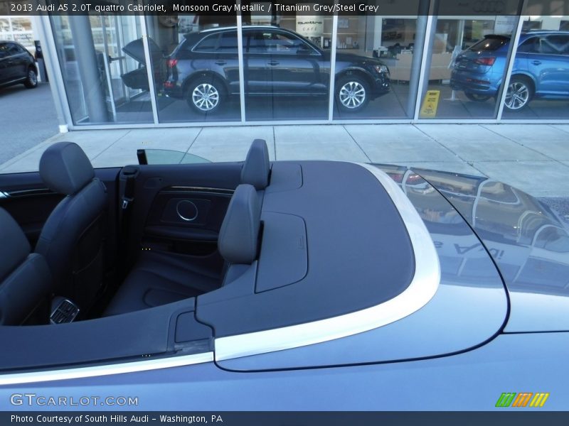 Monsoon Gray Metallic / Titanium Grey/Steel Grey 2013 Audi A5 2.0T quattro Cabriolet