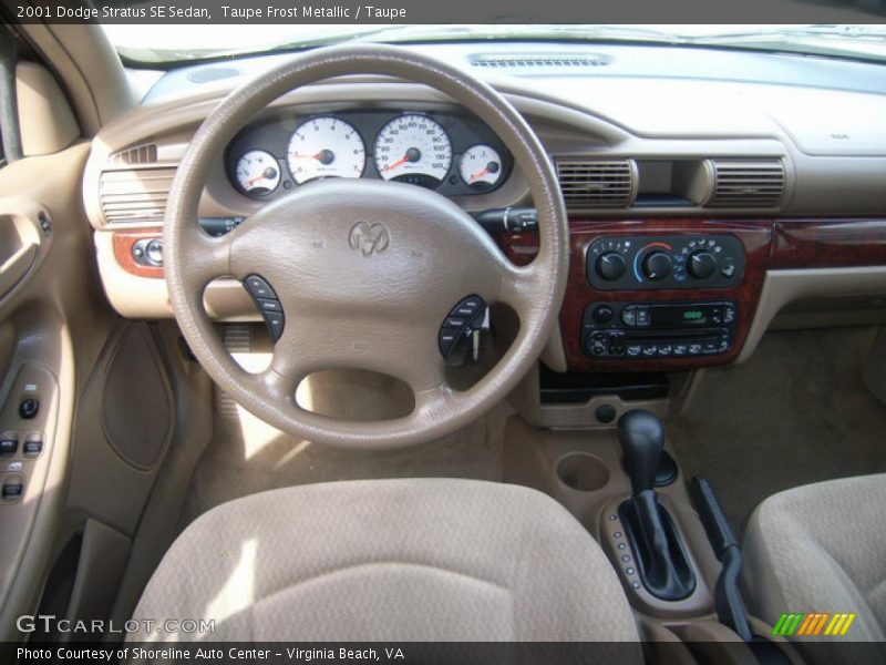 Taupe Frost Metallic / Taupe 2001 Dodge Stratus SE Sedan