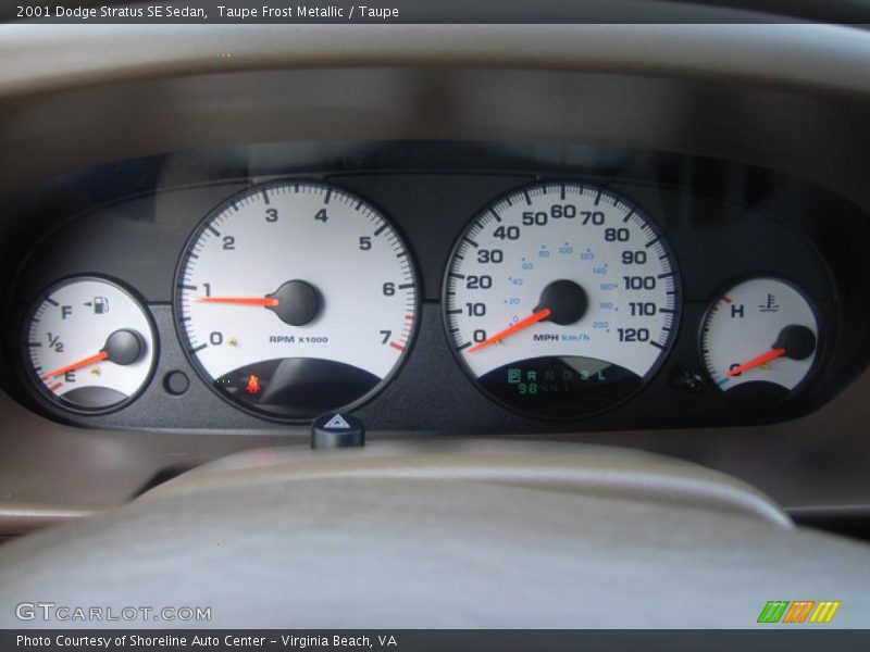 Taupe Frost Metallic / Taupe 2001 Dodge Stratus SE Sedan