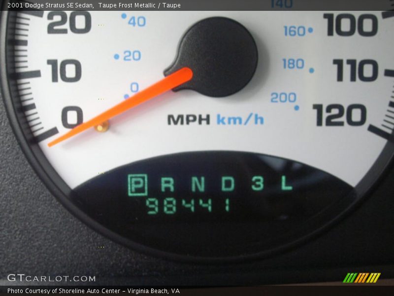 Taupe Frost Metallic / Taupe 2001 Dodge Stratus SE Sedan