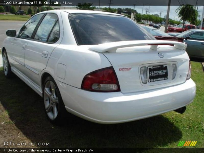 Cloud White / Lava 2002 Nissan Sentra SE-R