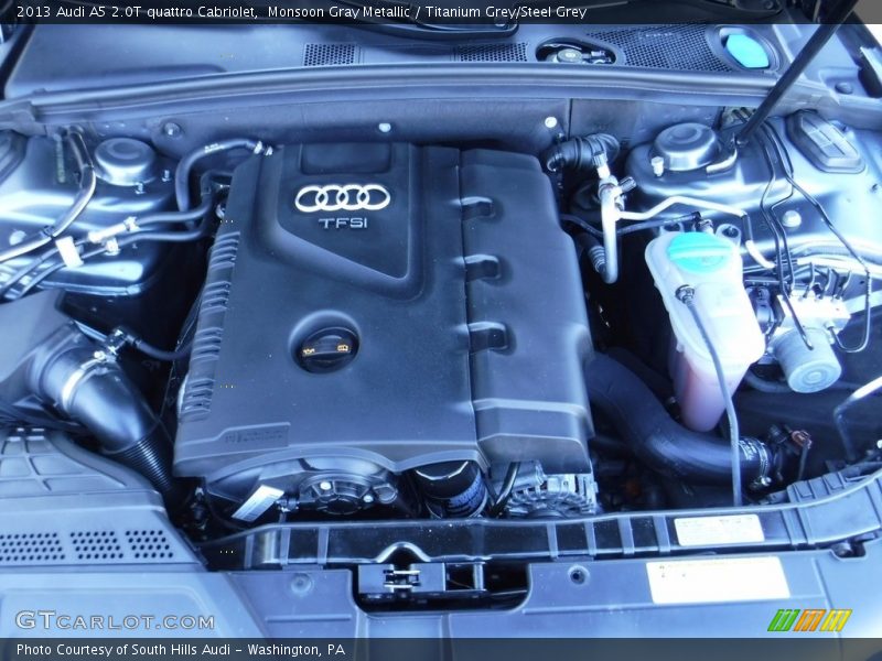 Monsoon Gray Metallic / Titanium Grey/Steel Grey 2013 Audi A5 2.0T quattro Cabriolet