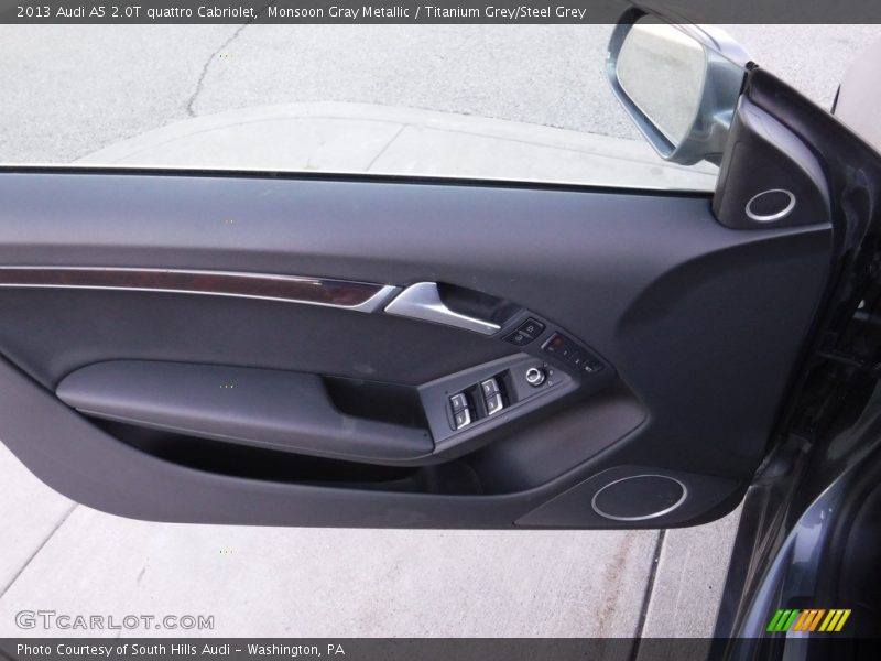 Monsoon Gray Metallic / Titanium Grey/Steel Grey 2013 Audi A5 2.0T quattro Cabriolet