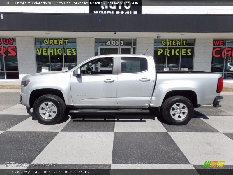 Silver Ice Metallic / Jet Black/Dark Ash 2016 Chevrolet Colorado WT Crew Cab