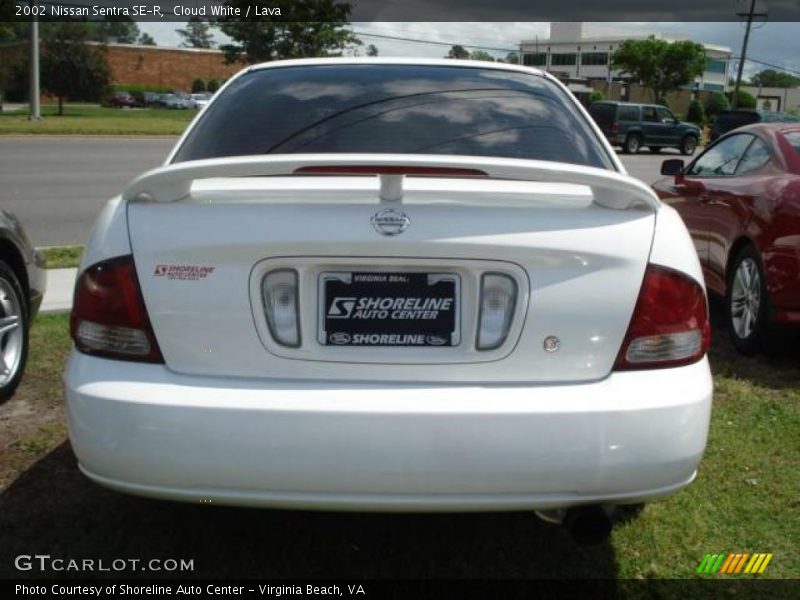 Cloud White / Lava 2002 Nissan Sentra SE-R