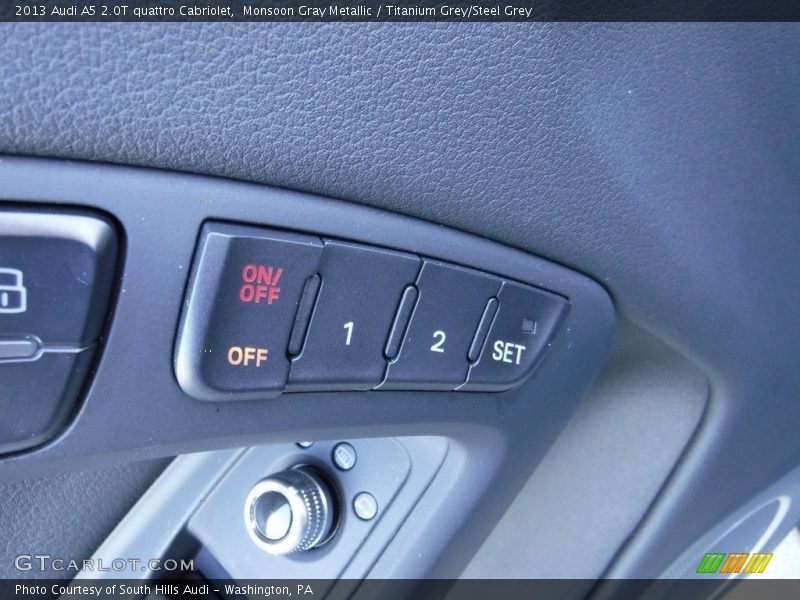 Monsoon Gray Metallic / Titanium Grey/Steel Grey 2013 Audi A5 2.0T quattro Cabriolet