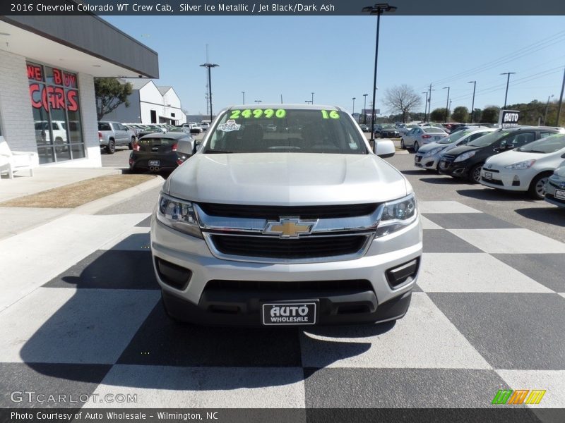 Silver Ice Metallic / Jet Black/Dark Ash 2016 Chevrolet Colorado WT Crew Cab
