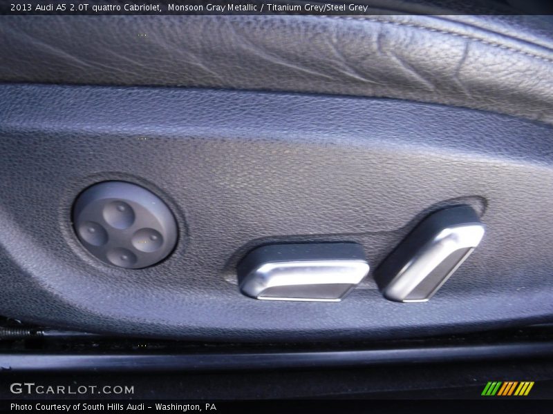 Monsoon Gray Metallic / Titanium Grey/Steel Grey 2013 Audi A5 2.0T quattro Cabriolet