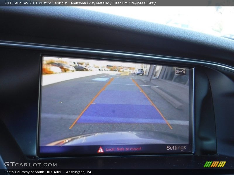Monsoon Gray Metallic / Titanium Grey/Steel Grey 2013 Audi A5 2.0T quattro Cabriolet