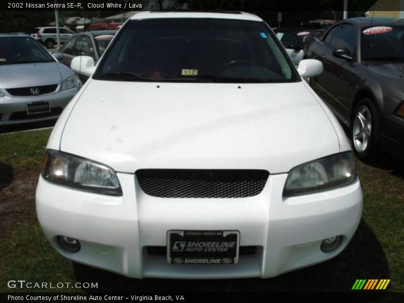 Cloud White / Lava 2002 Nissan Sentra SE-R