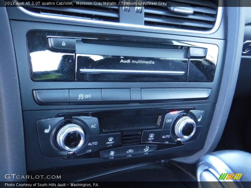 Monsoon Gray Metallic / Titanium Grey/Steel Grey 2013 Audi A5 2.0T quattro Cabriolet