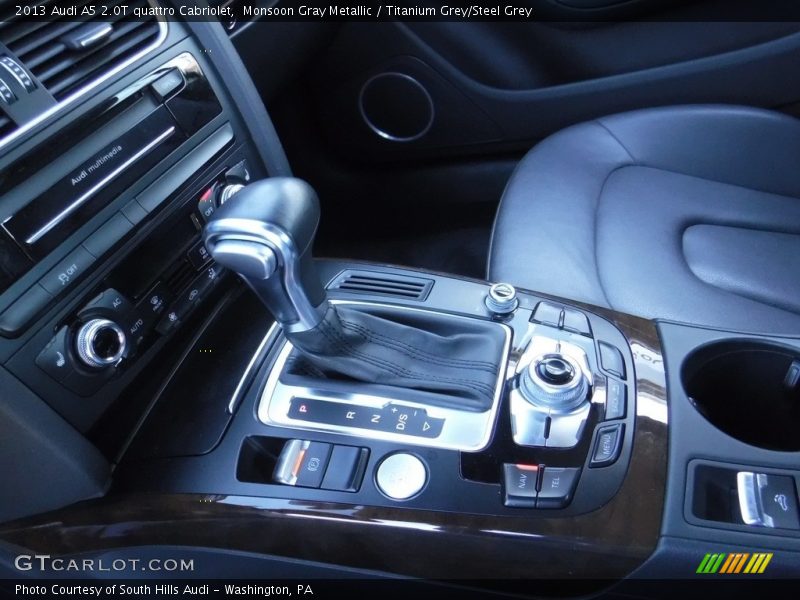 Monsoon Gray Metallic / Titanium Grey/Steel Grey 2013 Audi A5 2.0T quattro Cabriolet