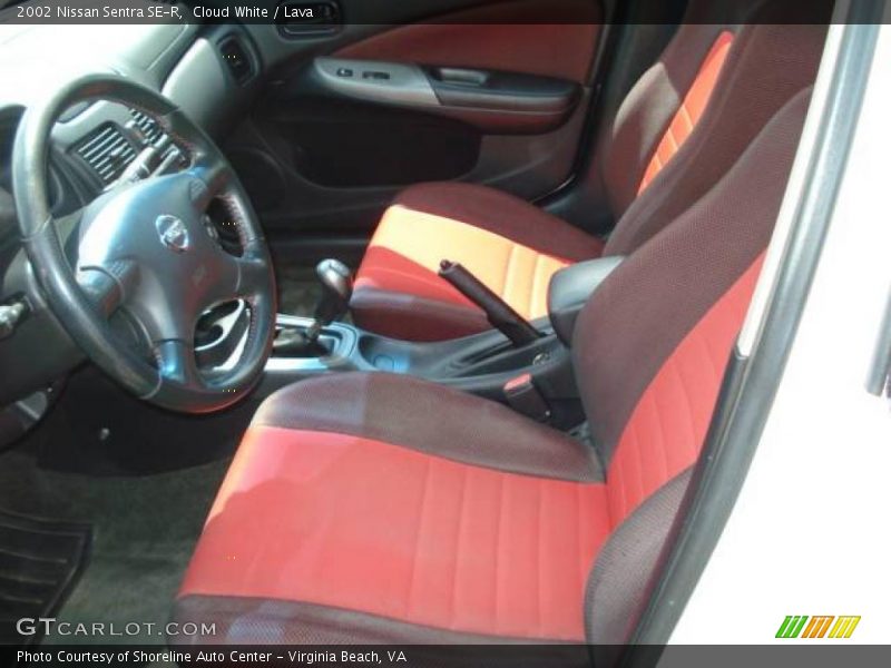 Cloud White / Lava 2002 Nissan Sentra SE-R