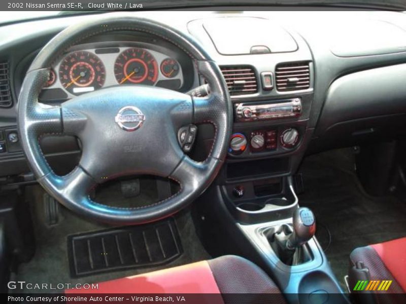 Cloud White / Lava 2002 Nissan Sentra SE-R
