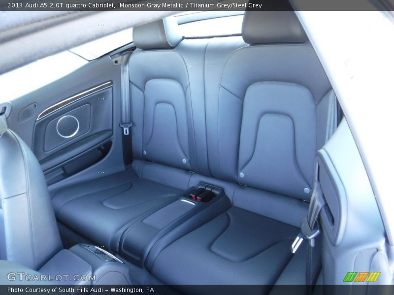 Monsoon Gray Metallic / Titanium Grey/Steel Grey 2013 Audi A5 2.0T quattro Cabriolet
